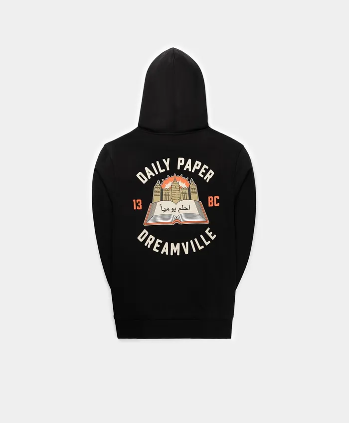 Daily Paper X Dreamville Black Hoody Men Daily Paper Hoodies and Sweaters