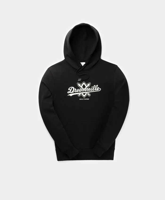 Daily Paper X Dreamville Black Hoody Men Daily Paper Hoodies and Sweaters