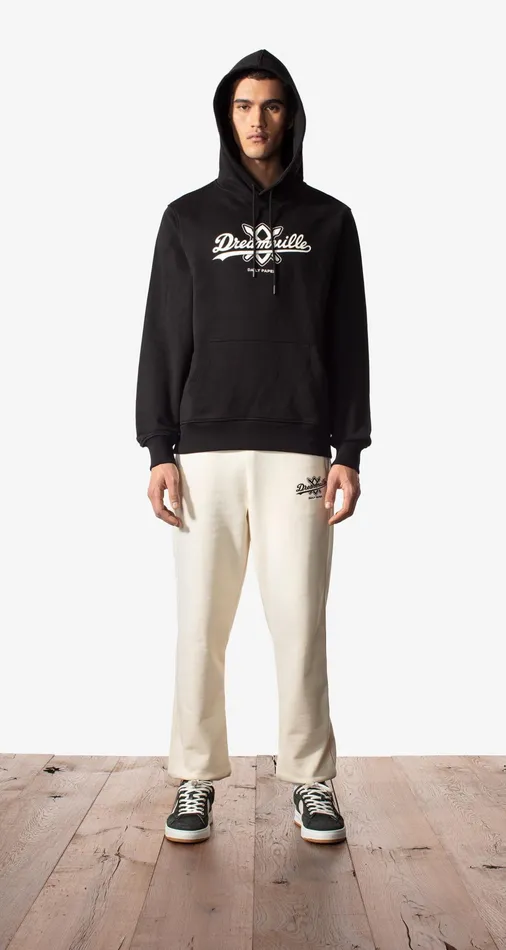 Daily Paper X Dreamville Black Hoody Men Daily Paper Hoodies and Sweaters