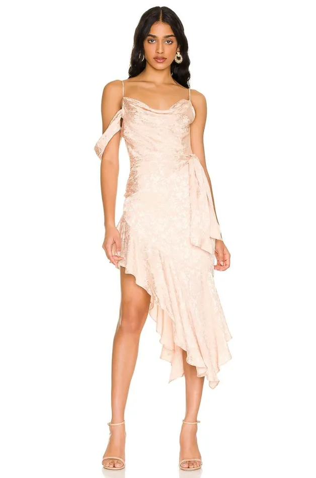 Deborah Midi Dress Champagne Women Lovers and Friends Dresses