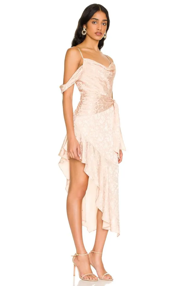 Deborah Midi Dress Champagne Women Lovers and Friends Dresses