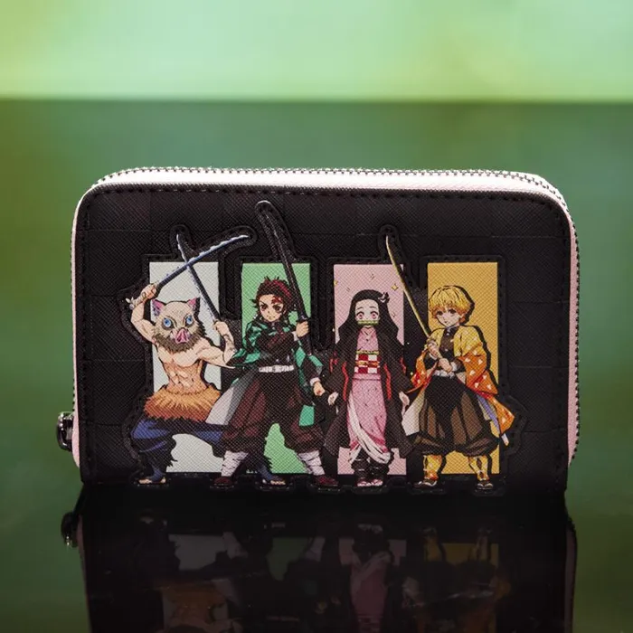 Demon Slayer Heroes Group Zip Around Wallet Unisex Loungefly Bags and Wallets Demon Slayer Heroes Group Zip Around Wallet Unisex Loungefly Bags and Wallets