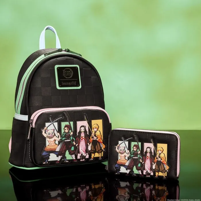 Demon Slayer Heroes Group Zip Around Wallet Unisex Loungefly Bags and Wallets Demon Slayer Heroes Group Zip Around Wallet Unisex Loungefly Bags and Wallets