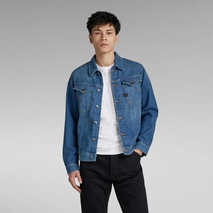 Denim Jackets Men GStar RAW Arc 3D Jacket Medium Vintage Aged