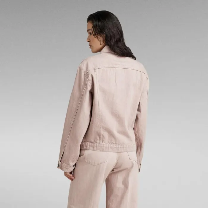 Denim Jackets Women GStar RAW Premium Oversized Jacket Faded Frosty Pink