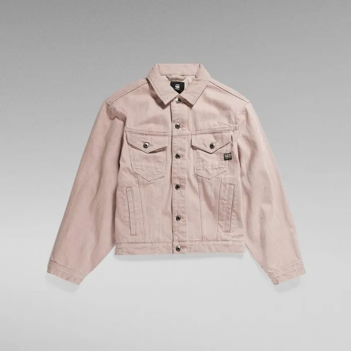 Denim Jackets Women GStar RAW Premium Oversized Jacket Faded Frosty Pink