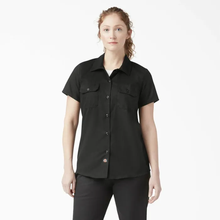 Dickies Button Up Women039s 574 Original Work Shirt Black Black bsk 8211 Women Dickies Button Up Women039s 574 Original Work Shirt Black Black bsk 8211 Women