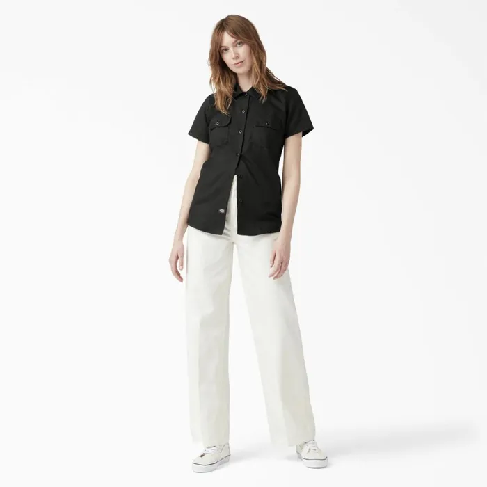 Dickies Button Up Women039s 574 Original Work Shirt Black Black bsk 8211 Women Dickies Button Up Women039s 574 Original Work Shirt Black Black bsk 8211 Women