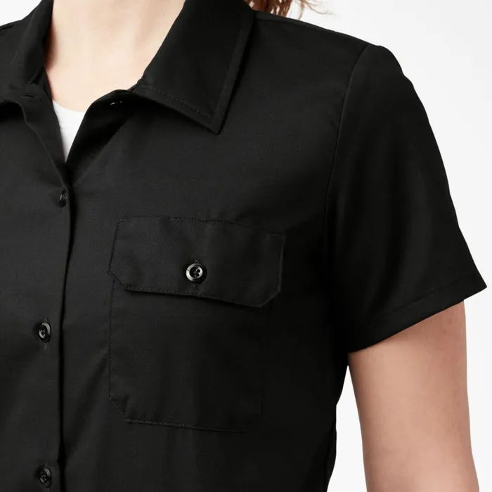 Dickies Button Up Women039s 574 Original Work Shirt Black Black bsk 8211 Women Dickies Button Up Women039s 574 Original Work Shirt Black Black bsk 8211 Women