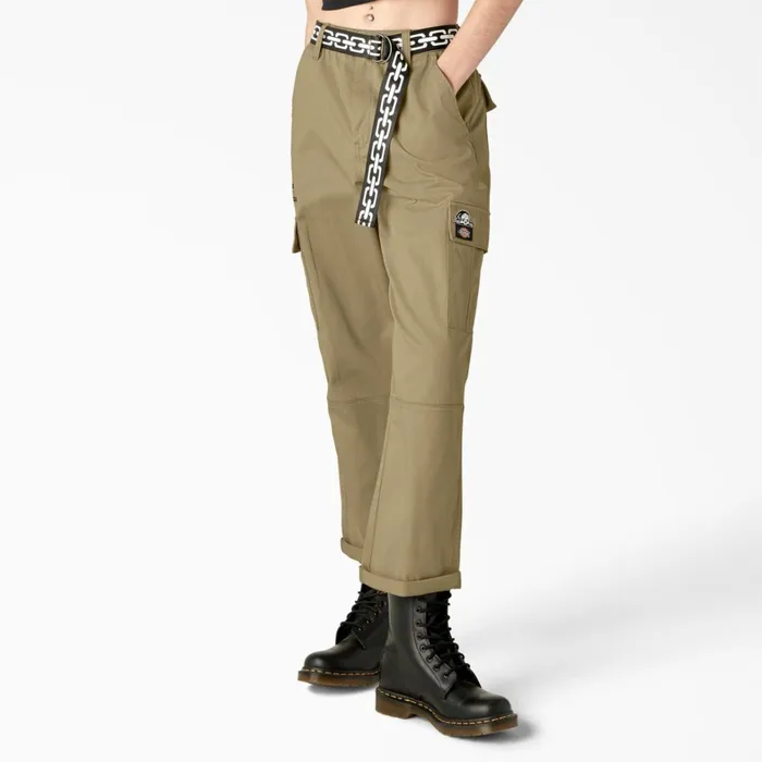 Dickies Cargo Dickies X Lurking Class Womens Relaxed Fit Cropped Cargo Pants Khaki Khaki kh 8211 Women Dickies Cargo Dickies X Lurking Class Womens Relaxed Fit Cropped Cargo Pants Khaki Khaki kh 8211 Women
