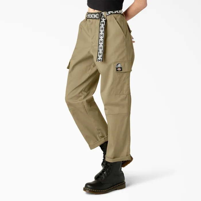 Dickies Cargo Dickies X Lurking Class Womens Relaxed Fit Cropped Cargo Pants Khaki Khaki kh 8211 Women Dickies Cargo Dickies X Lurking Class Womens Relaxed Fit Cropped Cargo Pants Khaki Khaki kh 8211 Women