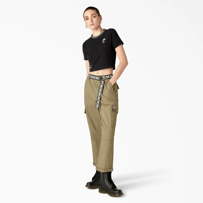 Dickies Cargo Dickies X Lurking Class Womens Relaxed Fit Cropped Cargo Pants Khaki Khaki kh 8211 Women Dickies Cargo Dickies X Lurking Class Womens Relaxed Fit Cropped Cargo Pants Khaki Khaki kh 8211 Women