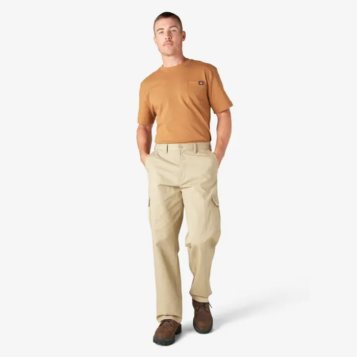 Dickies Cargo Loose Fit Cargo Pants Rinsed Khaki Rinsed Khaki rkh 8211 Men Dickies Cargo Loose Fit Cargo Pants Rinsed Khaki Rinsed Khaki rkh 8211 Men