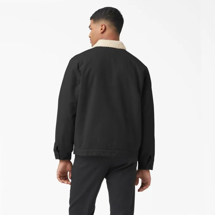 Dickies Coats and Jackets Duck Canvas FleeceLined Jacket Stonewashed Black Stonewashed Black sbk 8211 Men Dickies Coats and Jackets Duck Canvas FleeceLined Jacket Stonewashed Black Stonewashed Black sbk 8211 Men