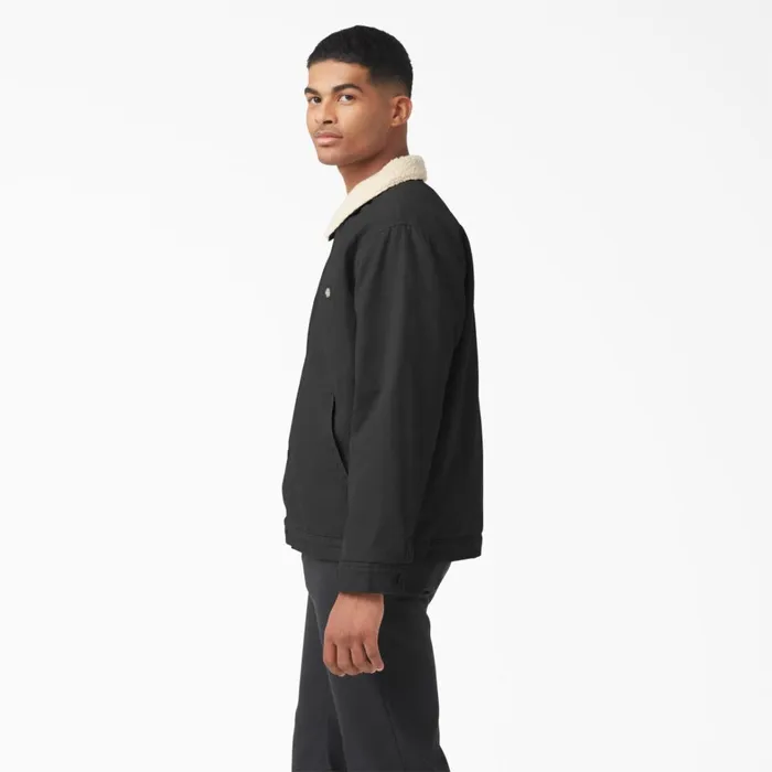 Dickies Coats and Jackets Duck Canvas FleeceLined Jacket Stonewashed Black Stonewashed Black sbk 8211 Men Dickies Coats and Jackets Duck Canvas FleeceLined Jacket Stonewashed Black Stonewashed Black sbk 8211 Men