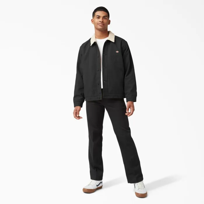Dickies Coats and Jackets Duck Canvas FleeceLined Jacket Stonewashed Black Stonewashed Black sbk 8211 Men Dickies Coats and Jackets Duck Canvas FleeceLined Jacket Stonewashed Black Stonewashed Black sbk 8211 Men