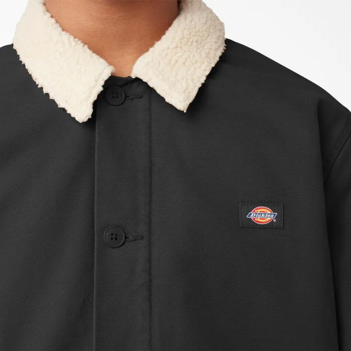 Dickies Coats and Jackets Duck Canvas FleeceLined Jacket Stonewashed Black Stonewashed Black sbk 8211 Men Dickies Coats and Jackets Duck Canvas FleeceLined Jacket Stonewashed Black Stonewashed Black sbk 8211 Men