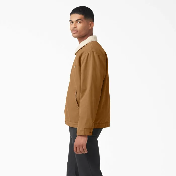 Dickies Coats and Jackets Duck Canvas FleeceLined Jacket Stonewashed Brown Duck Stonewashed Brown Duck sbd 8211 Men Dickies Coats and Jackets Duck Canvas FleeceLined Jacket Stonewashed Brown Duck Stonewashed Brown Duck sbd 8211 Men