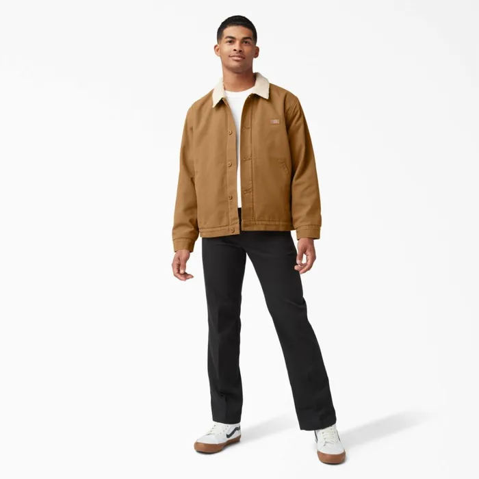 Dickies Coats and Jackets Duck Canvas FleeceLined Jacket Stonewashed Brown Duck Stonewashed Brown Duck sbd 8211 Men Dickies Coats and Jackets Duck Canvas FleeceLined Jacket Stonewashed Brown Duck Stonewashed Brown Duck sbd 8211 Men