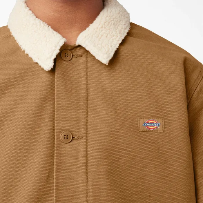 Dickies Coats and Jackets Duck Canvas FleeceLined Jacket Stonewashed Brown Duck Stonewashed Brown Duck sbd 8211 Men Dickies Coats and Jackets Duck Canvas FleeceLined Jacket Stonewashed Brown Duck Stonewashed Brown Duck sbd 8211 Men