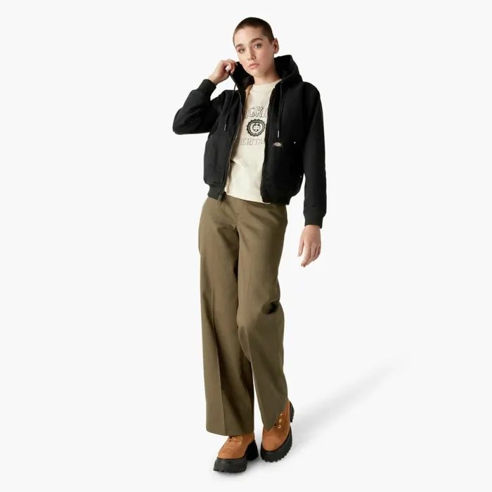 Dickies Coats and Jackets Womens Duck Canvas Fleece Lined Jacket Stonewashed Black Stonewashed Black sbk 8211 Women Dickies Coats and Jackets Womens Duck Canvas Fleece Lined Jacket Stonewashed Black Stonewashed Black sbk 8211 Women