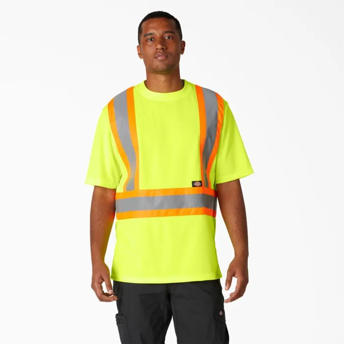 Dickies Hi Vis Hi Vis Safety Short Sleeve TShirt ANSI Yellow Ansi Yellow ay 8211 Men Dickies Hi Vis Hi Vis Safety Short Sleeve TShirt ANSI Yellow Ansi Yellow ay 8211 Men