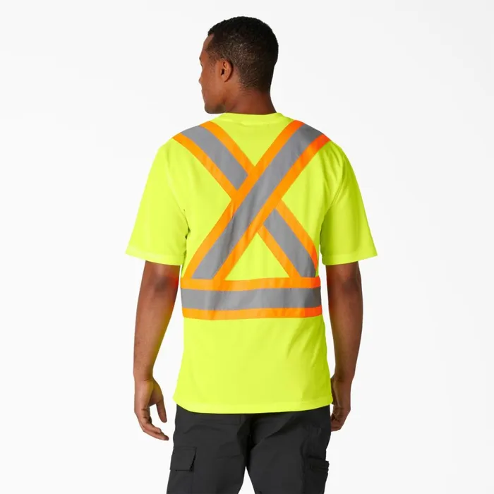 Dickies Hi Vis Hi Vis Safety Short Sleeve TShirt ANSI Yellow Ansi Yellow ay 8211 Men Dickies Hi Vis Hi Vis Safety Short Sleeve TShirt ANSI Yellow Ansi Yellow ay 8211 Men