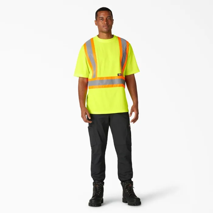 Dickies Hi Vis Hi Vis Safety Short Sleeve TShirt ANSI Yellow Ansi Yellow ay 8211 Men Dickies Hi Vis Hi Vis Safety Short Sleeve TShirt ANSI Yellow Ansi Yellow ay 8211 Men