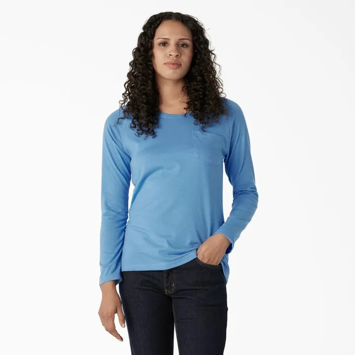 Dickies Hi Vis Women039s Cooling Long Sleeve Pocket TShirt Azure Blue Azure Blue ab2 8211 Women Dickies Hi Vis Women039s Cooling Long Sleeve Pocket TShirt Azure Blue Azure Blue ab2 8211 Women