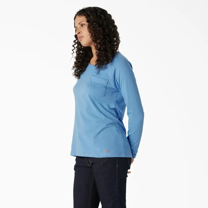 Dickies Hi Vis Women039s Cooling Long Sleeve Pocket TShirt Azure Blue Azure Blue ab2 8211 Women Dickies Hi Vis Women039s Cooling Long Sleeve Pocket TShirt Azure Blue Azure Blue ab2 8211 Women