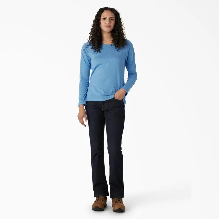 Dickies Hi Vis Women039s Cooling Long Sleeve Pocket TShirt Azure Blue Azure Blue ab2 8211 Women Dickies Hi Vis Women039s Cooling Long Sleeve Pocket TShirt Azure Blue Azure Blue ab2 8211 Women