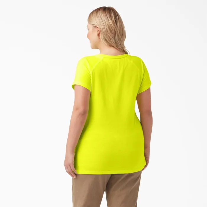 Dickies Hi Vis Women039s Plus Cooling Short Sleeve Pocket TShirt Bright Yellow Bright Yellow bwd 8211 Women Dickies Hi Vis Women039s Plus Cooling Short Sleeve Pocket TShirt Bright Yellow Bright Yellow bwd 8211 Women
