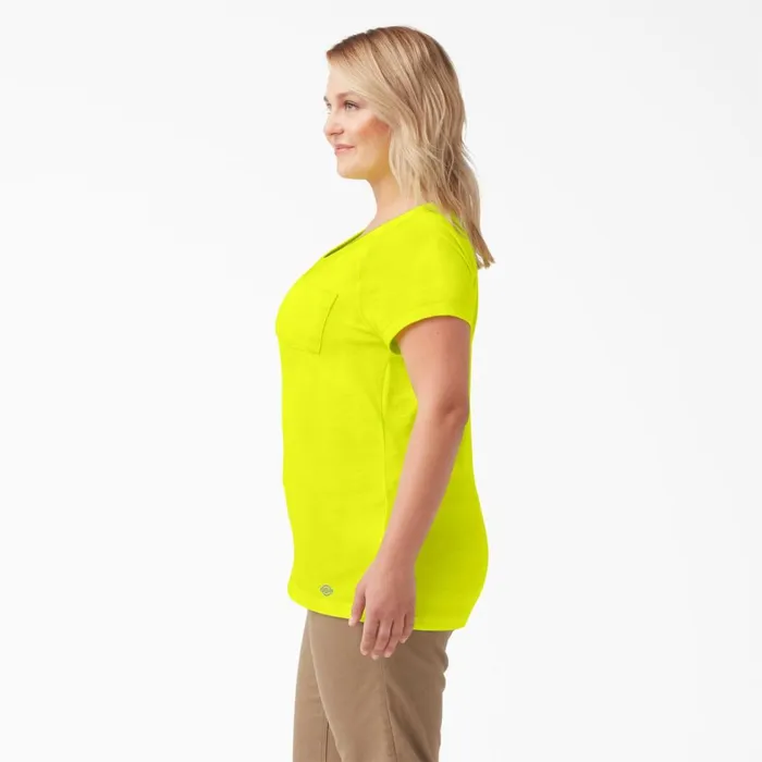 Dickies Hi Vis Women039s Plus Cooling Short Sleeve Pocket TShirt Bright Yellow Bright Yellow bwd 8211 Women Dickies Hi Vis Women039s Plus Cooling Short Sleeve Pocket TShirt Bright Yellow Bright Yellow bwd 8211 Women