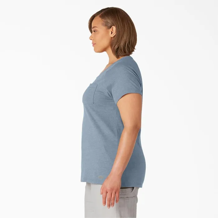 Dickies Hi Vis Women039s Plus Cooling Short Sleeve Pocket TShirt Fog Blue Fog Blue fe 8211 Women Dickies Hi Vis Women039s Plus Cooling Short Sleeve Pocket TShirt Fog Blue Fog Blue fe 8211 Women