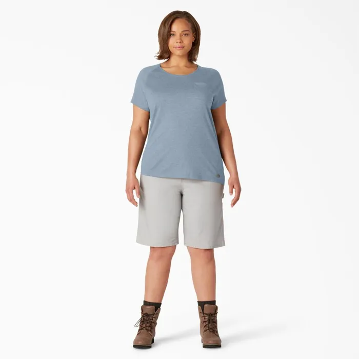 Dickies Hi Vis Women039s Plus Cooling Short Sleeve Pocket TShirt Fog Blue Fog Blue fe 8211 Women Dickies Hi Vis Women039s Plus Cooling Short Sleeve Pocket TShirt Fog Blue Fog Blue fe 8211 Women