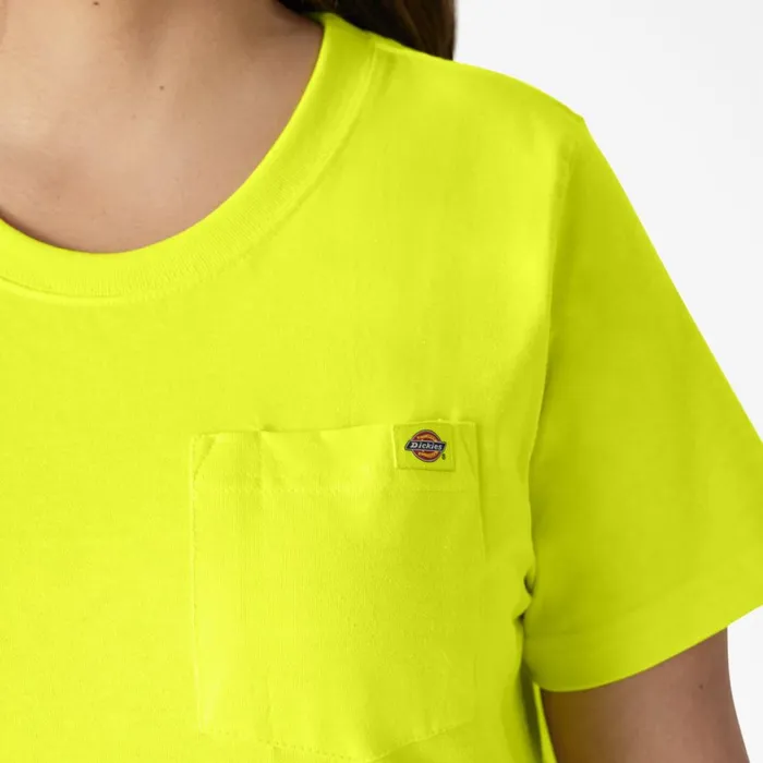 Dickies Hi Vis Women039s Plus Heavyweight Short Sleeve Pocket TShirt Bright Yellow Bright Yellow bwd 8211 Women Dickies Hi Vis Women039s Plus Heavyweight Short Sleeve Pocket TShirt Bright Yellow Bright Yellow bwd 8211 Women