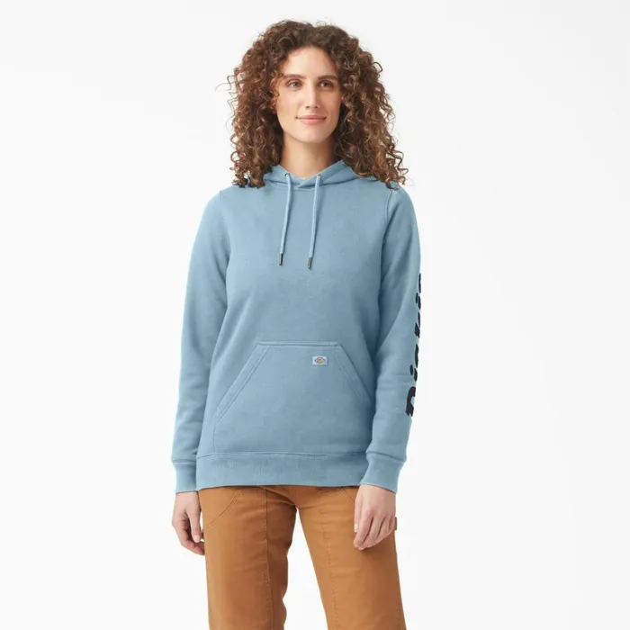 Dickies Hoodies and Sweatshirts Women039s Water Repellent Sleeve Logo Hoodie Clear Blue Clear Blue eu 8211 Women Dickies Hoodies and Sweatshirts Women039s Water Repellent Sleeve Logo Hoodie Clear Blue Clear Blue eu 8211 Women