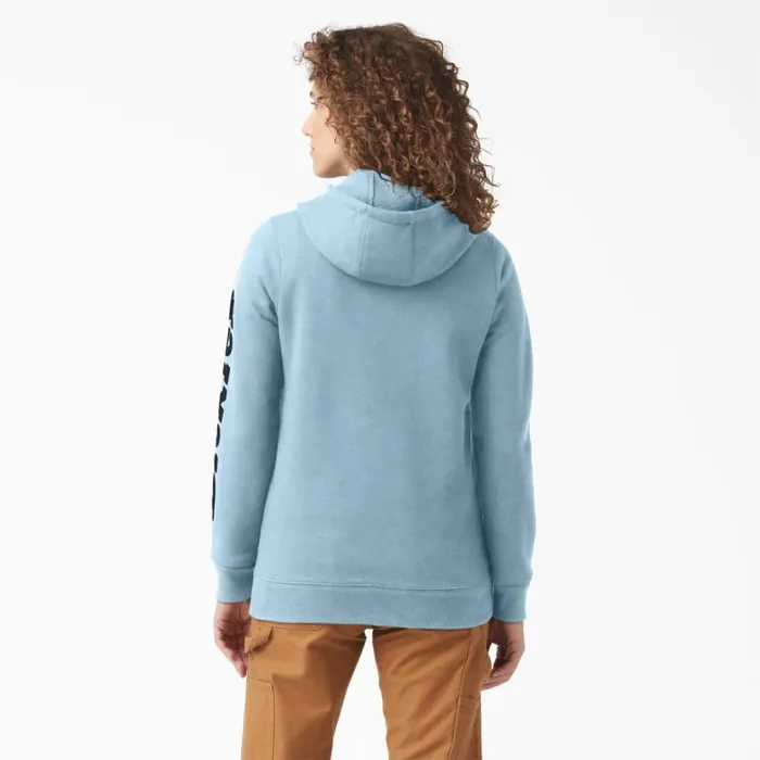 Dickies Hoodies and Sweatshirts Women039s Water Repellent Sleeve Logo Hoodie Clear Blue Clear Blue eu 8211 Women Dickies Hoodies and Sweatshirts Women039s Water Repellent Sleeve Logo Hoodie Clear Blue Clear Blue eu 8211 Women