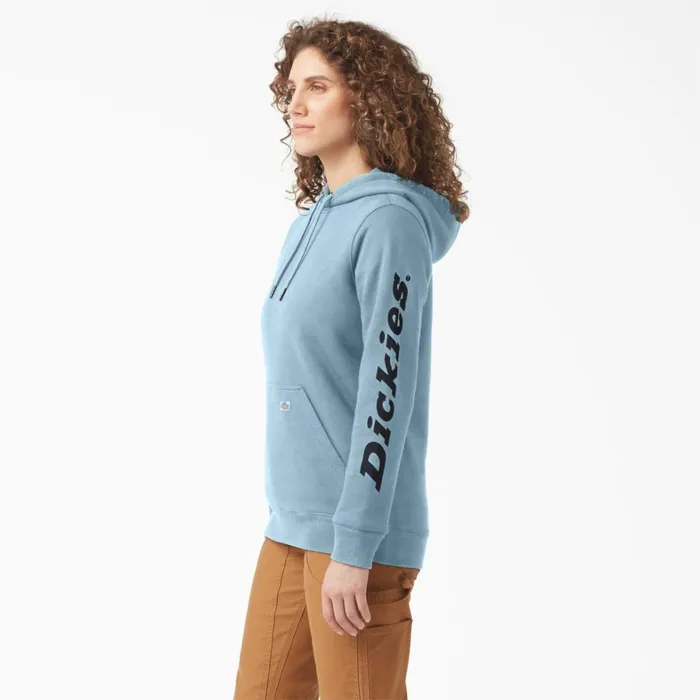 Dickies Hoodies and Sweatshirts Women039s Water Repellent Sleeve Logo Hoodie Clear Blue Clear Blue eu 8211 Women Dickies Hoodies and Sweatshirts Women039s Water Repellent Sleeve Logo Hoodie Clear Blue Clear Blue eu 8211 Women