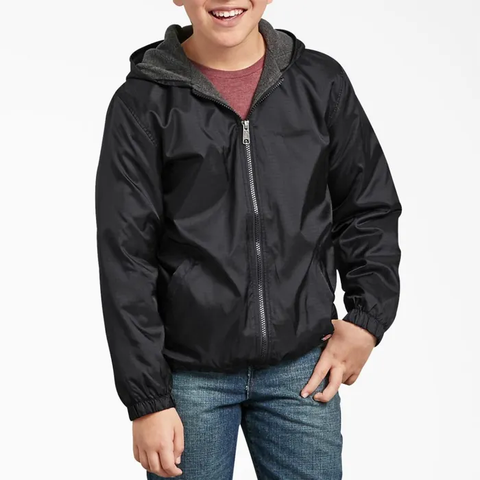 Dickies Jackets Kids039 Fleece Lined Jacket 820 Black Black bk 8211 Kids