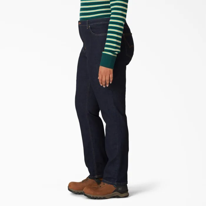 Dickies Jeans Women039s Plus Perfect Shape Straight Fit Jeans Rinsed Indigo Blue Rinsed Indigo Blue rnb 8211 Women Dickies Jeans Women039s Plus Perfect Shape Straight Fit Jeans Rinsed Indigo Blue Rinsed Indigo Blue rnb 8211 Women