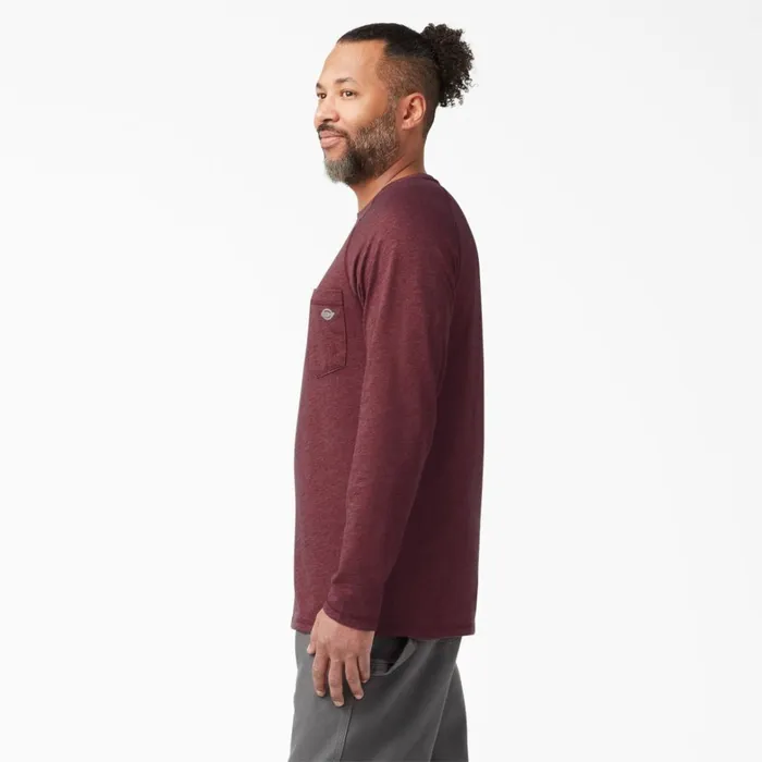 Dickies Long Sleeve Work Shirts Cooling Long Sleeve Pocket TShirt Burgundy Heather Burgundy Heather byh 8211 Men Dickies Long Sleeve Work Shirts Cooling Long Sleeve Pocket TShirt Burgundy Heather Burgundy Heather byh 8211 Men