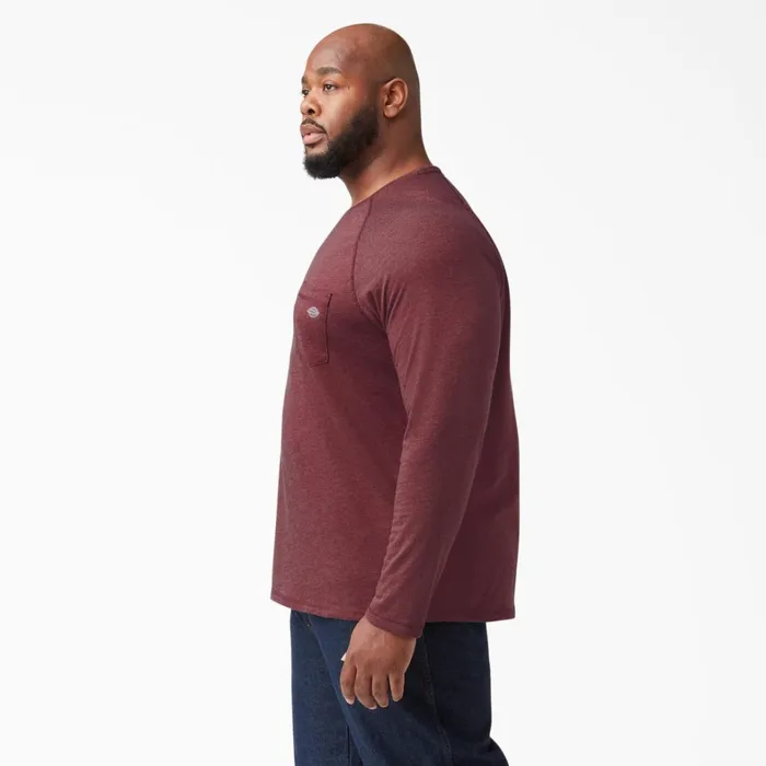Dickies Long Sleeve Work Shirts Cooling Long Sleeve Pocket TShirt Burgundy Heather Burgundy Heather byh 8211 Men Dickies Long Sleeve Work Shirts Cooling Long Sleeve Pocket TShirt Burgundy Heather Burgundy Heather byh 8211 Men