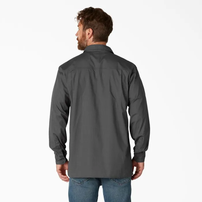 Dickies Long Sleeve Work Shirts FLEX Ripstop Long Sleeve Shirt Rinsed Slate Rinsed Slate rsl 8211 Men Dickies Long Sleeve Work Shirts FLEX Ripstop Long Sleeve Shirt Rinsed Slate Rinsed Slate rsl 8211 Men