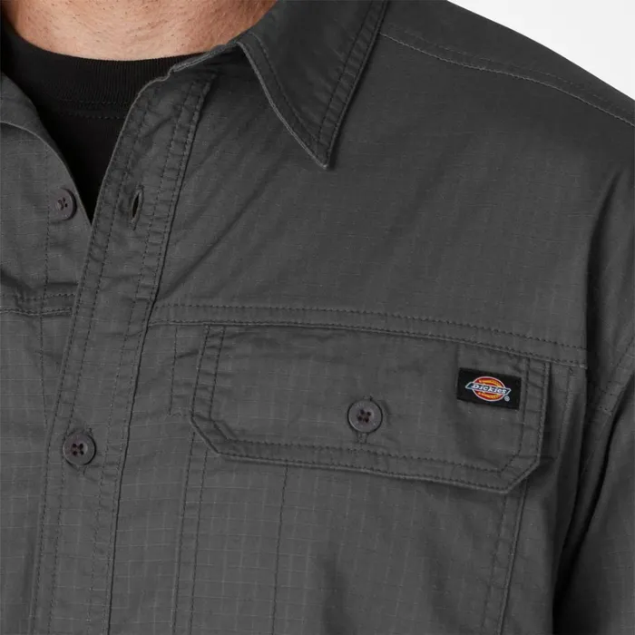 Dickies Long Sleeve Work Shirts FLEX Ripstop Long Sleeve Shirt Rinsed Slate Rinsed Slate rsl 8211 Men Dickies Long Sleeve Work Shirts FLEX Ripstop Long Sleeve Shirt Rinsed Slate Rinsed Slate rsl 8211 Men