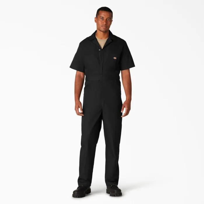 Dickies Painter Pants Short Sleeve Coveralls Black Black bk 8211 Men