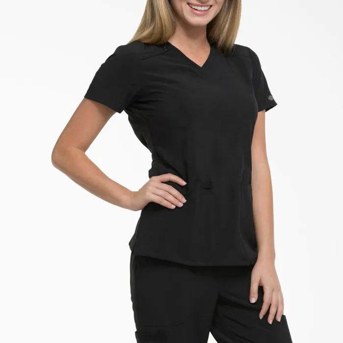 Dickies Scrubs Women039s EDS Essentials VNeck Scrub Top Black Black blk 8211 Women Dickies Scrubs Women039s EDS Essentials VNeck Scrub Top Black Black blk 8211 Women