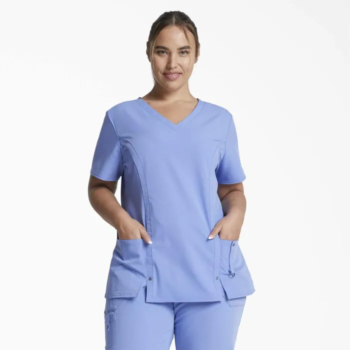 Dickies Scrubs Women039s Xtreme Stretch VNeck Scrub Top Ceil Blue Ceil Blue cbl 8211 Women Dickies Scrubs Women039s Xtreme Stretch VNeck Scrub Top Ceil Blue Ceil Blue cbl 8211 Women