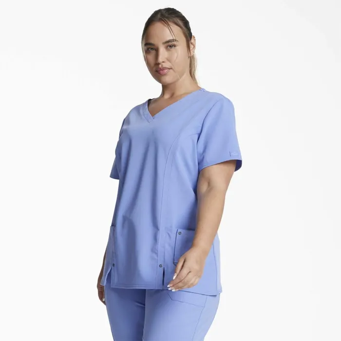 Dickies Scrubs Women039s Xtreme Stretch VNeck Scrub Top Ceil Blue Ceil Blue cbl 8211 Women Dickies Scrubs Women039s Xtreme Stretch VNeck Scrub Top Ceil Blue Ceil Blue cbl 8211 Women