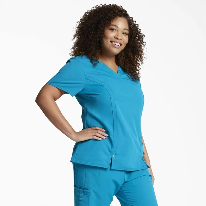 Dickies Scrubs Women039s Xtreme Stretch VNeck Scrub Top Teal Teal dtl 8211 Women Dickies Scrubs Women039s Xtreme Stretch VNeck Scrub Top Teal Teal dtl 8211 Women